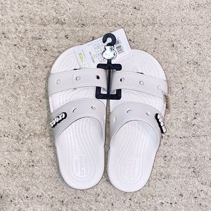 White Classic Crocs Sandals